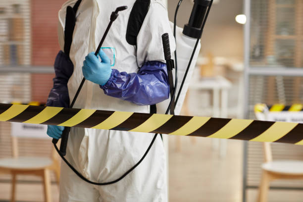 Professional Biohazard Cleanup technician working in Selden, NY